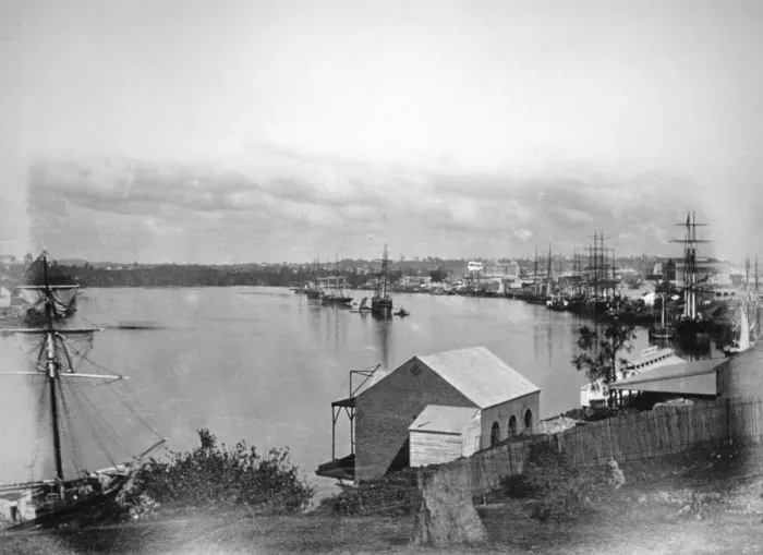 Framed Print : Brisbane River, south-east Queensland, Australia, 1870-1880 Framed Print : Brisbane River, south-east Queensland, Australia, 1870-1880