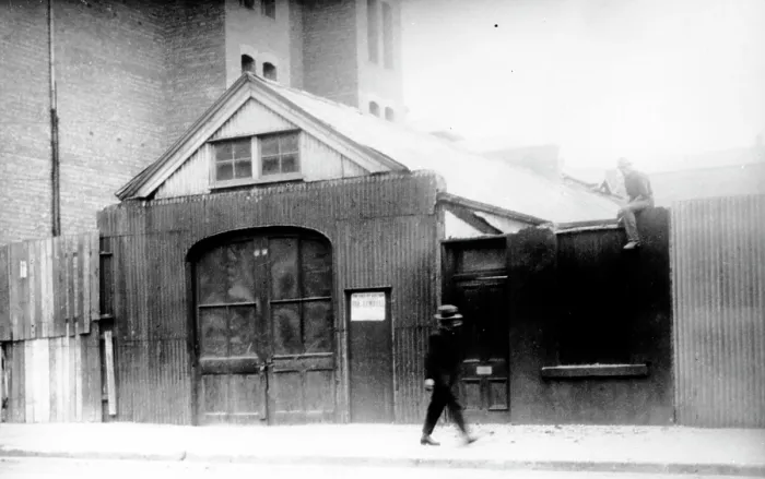 Framed Print : Brisbane's first Fire Station, c1869. Creator: Unknown. Brisbane's first Fire Station, c1869. Creator: Unknown Framed Print : Brisbane's first Fire Station, c1869. Creator: Unknown. Brisbane's first Fire Station, c1869. Creator: Unknown