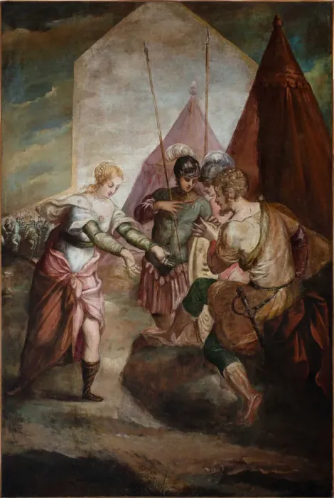 Framed Print : Briseis aund Achilles. Creator: Tintoretto, Jacopo (1518-1594) Framed Print : Briseis aund Achilles. Creator: Tintoretto, Jacopo (1518-1594)