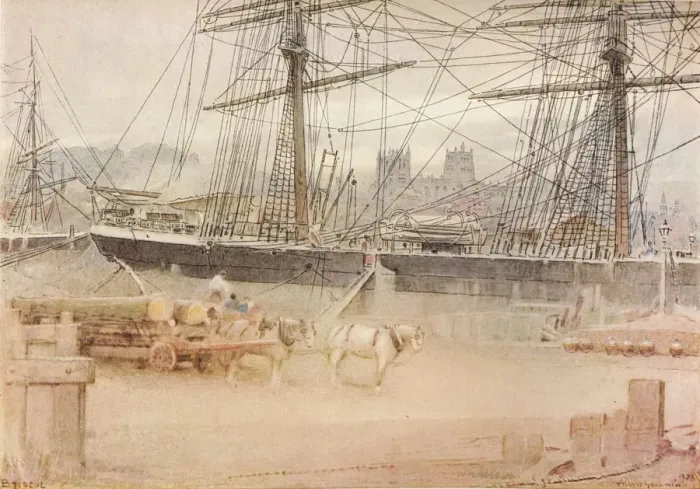 Framed Print : Bristol, 1903. Artist: Albert Goodwin Framed Print : Bristol, 1903. Artist: Albert Goodwin