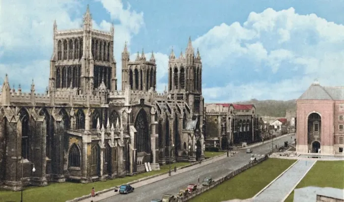 Framed Print : Bristol Cathedral, c1940s Framed Print : Bristol Cathedral, c1940s