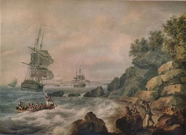 In the Bristol Channel, 1787. Artist: Nicholas Pocock