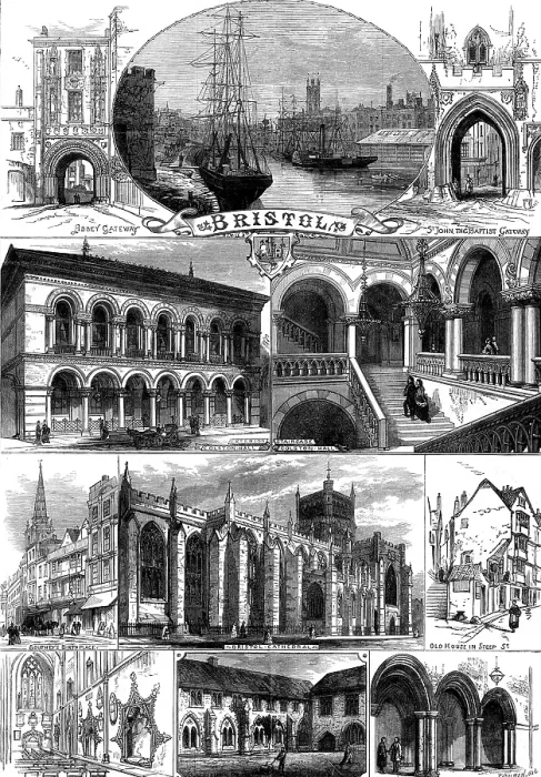 Framed Print : The Bristol Musical Festival: views in Bristol, 1873. Creator: Unknown Framed Print : The Bristol Musical Festival: views in Bristol, 1873. Creator: Unknown