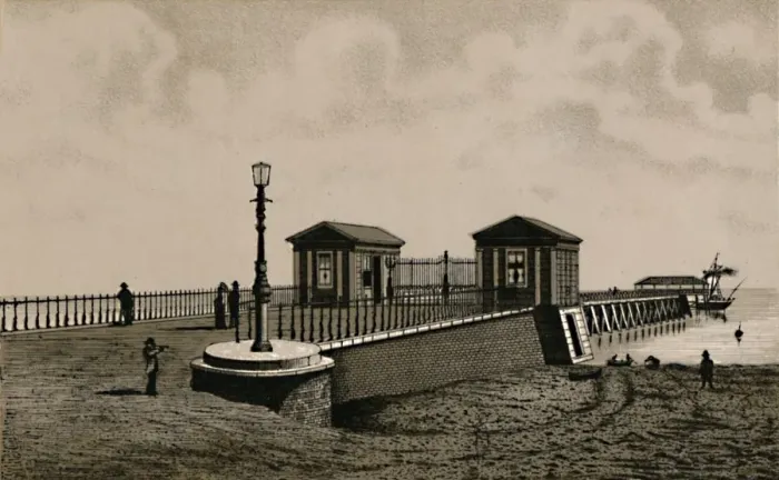 Framed Print : Britannia Pier, c1880. Creator: Unknown Framed Print : Britannia Pier, c1880. Creator: Unknown