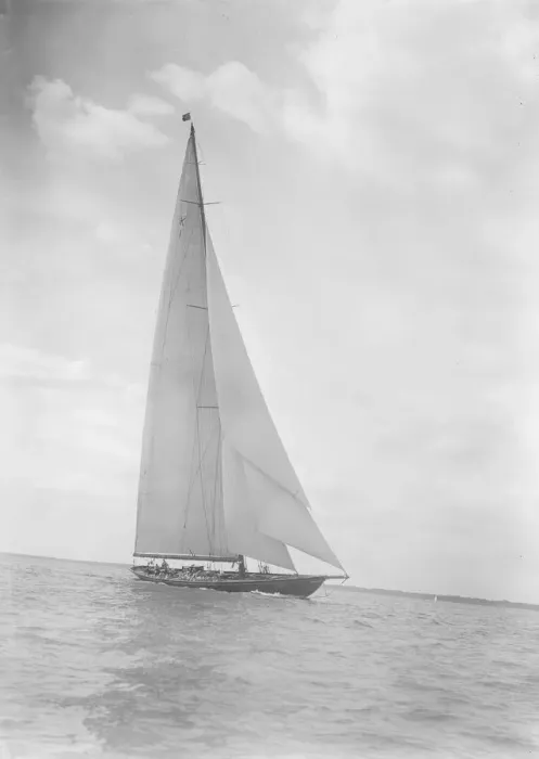Framed Print : Britannia sails close-hauled, 1933. Creator: Kirk & Sons of Cowes Framed Print : Britannia sails close-hauled, 1933. Creator: Kirk & Sons of Cowes