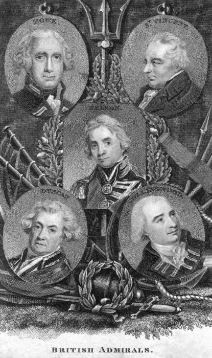 Framed Print : British Admirals