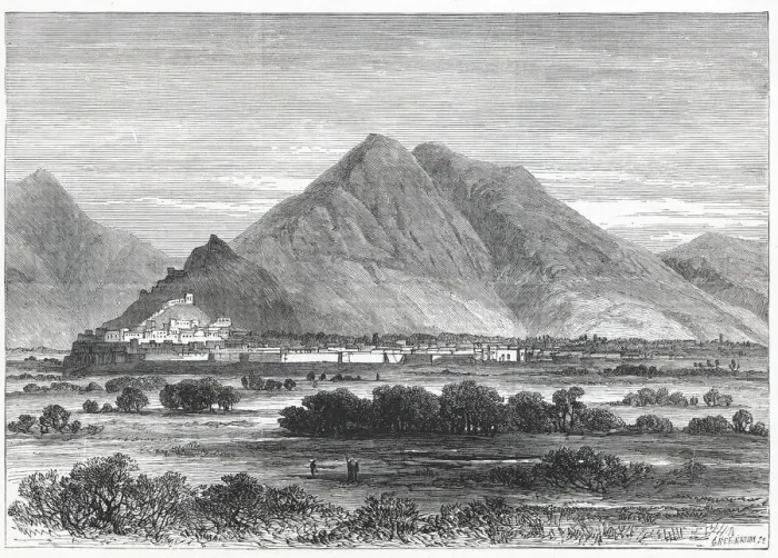 Framed Print : British-Afghan war, Kabul, capital of the territories of Shere Ali in Afghanistan Framed Print : British-Afghan war, Kabul, capital of the territories of Shere Ali in Afghanistan