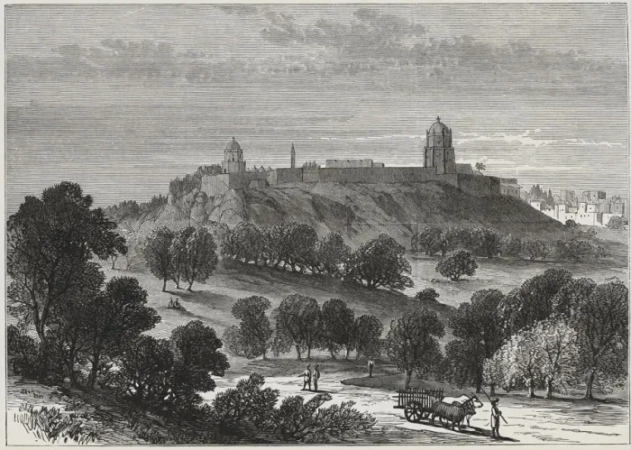 Framed Print : British-Afghan war, Mooltan fort in the Punjaub, India Framed Print : British-Afghan war, Mooltan fort in the Punjaub, India