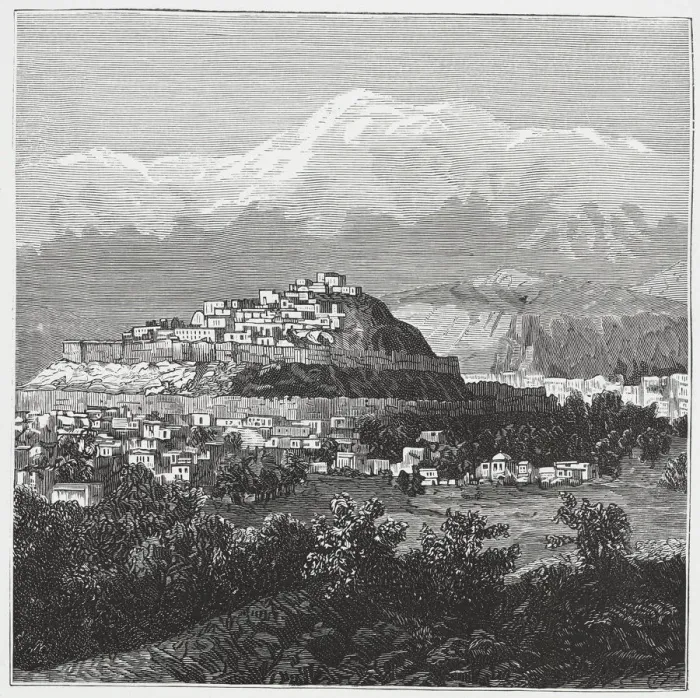 Framed Print : British-Afghan war, overview of Kabul in Afghanistan Framed Print : British-Afghan war, overview of Kabul in Afghanistan
