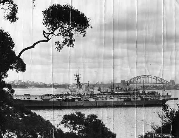 British aircraft carrier HMS Venerable, Sydney, Australia, c1946