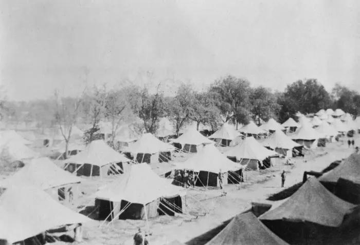 Framed Print : British army encampment, Howshera, 1917 Framed Print : British army encampment, Howshera, 1917
