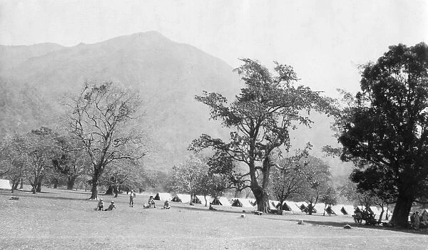 British army encampment, Kalsi, India, 1917