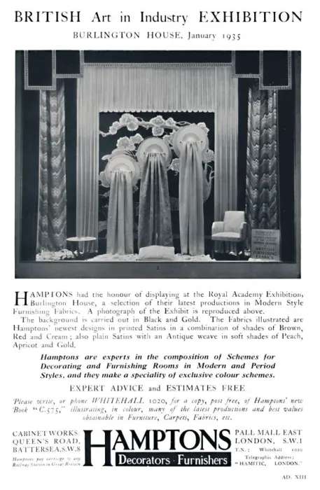Framed Print : British Art in Industry Exhibition - Burlington House, January, 1935
