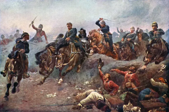 Framed Print : British Artillery Entering the Enemy lines at Tel-El-Kebir, 1882, (c1920) Framed Print : British Artillery Entering the Enemy lines at Tel-El-Kebir, 1882, (c1920)
