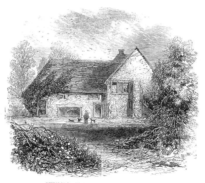 Framed Print : The British Association at Bath: remains of Vallis manor-house, 1864. Creator: Unknown Framed Print : The British Association at Bath: remains of Vallis manor-house, 1864. Creator: Unknown