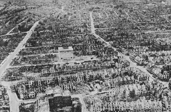 Framed Print : What British Bombers Did at Bremen on the Weser, 1945