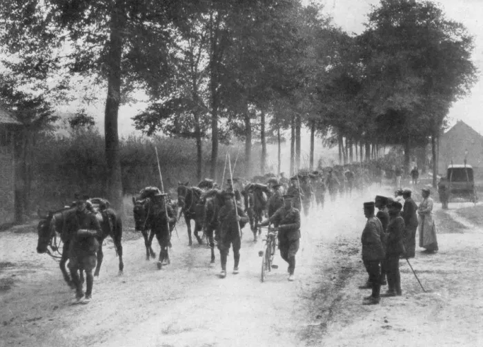 Framed Print : British cavalry lancers, France, 1914 Framed Print : British cavalry lancers, France, 1914