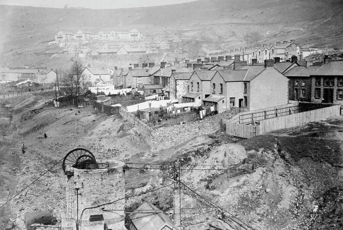 Framed Print : British coal strike - Llwynpia, South Wales. A colliery village. between c1910 and c1915. Creator: Bain News Service Framed Print : British coal strike - Llwynpia, South Wales. A colliery village. between c1910 and c1915. Creator: Bain News Service