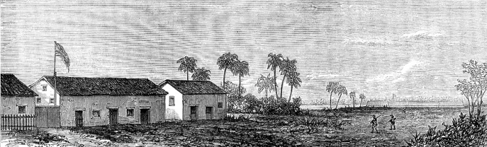 Framed Print : The British Consulate, Omoa, Honduras, 1873. Creator: Unknown Framed Print : The British Consulate, Omoa, Honduras, 1873. Creator: Unknown