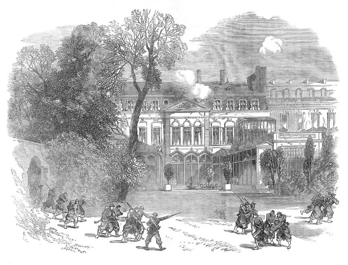 Framed Print : The British Embassy at Paris on the 23rd of May, 1871. Creator: Unknown Framed Print : The British Embassy at Paris on the 23rd of May, 1871. Creator: Unknown