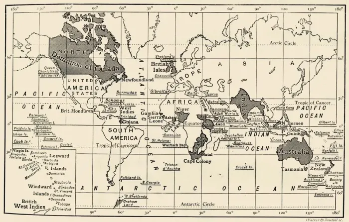 Framed Print : The British Empire, 1897 Framed Print : The British Empire, 1897