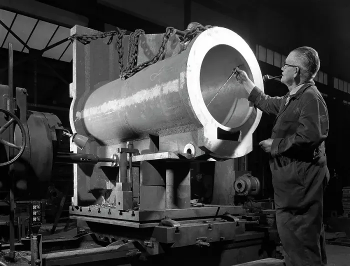 Framed Print : The British engineer, Rotherham, South Yorkshire, 1963. Artist: Michael Walters Framed Print : The British engineer, Rotherham, South Yorkshire, 1963. Artist: Michael Walters