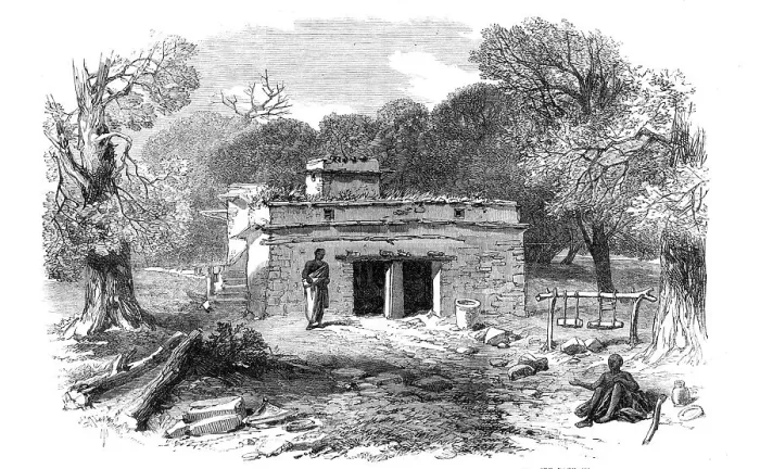 Framed Print : The British Expedition to Abyssinia: front view of the Church of Miriam, at Focada, 1868. Creator: Unknown Framed Print : The British Expedition to Abyssinia: front view of the Church of Miriam, at Focada, 1868. Creator: Unknown