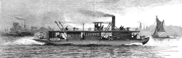 Framed Print : The British Gunboat Mosquito composed of Floatable Sections, fro service on the Zambesi and Shire Creator: Unknown Framed Print : The British Gunboat Mosquito composed of Floatable Sections, fro service on the Zambesi and Shire Creator: Unknown