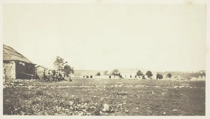 Framed Print : The British Head Quarters, 1855. Creator: Roger Fenton Framed Print : The British Head Quarters, 1855. Creator: Roger Fenton