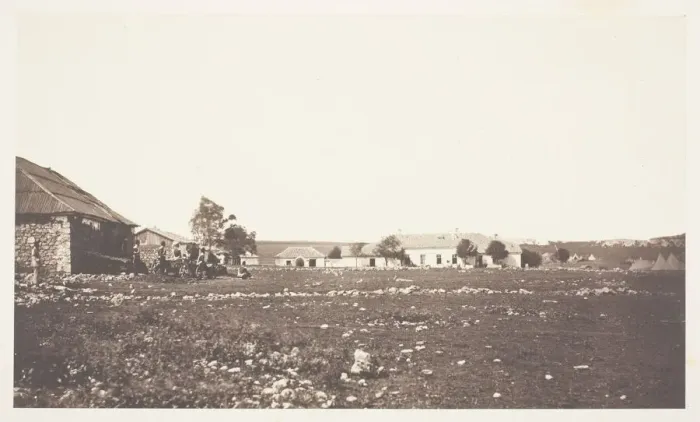 Framed Print : The British Headquarters, 1855. Creator: Roger Fenton Framed Print : The British Headquarters, 1855. Creator: Roger Fenton