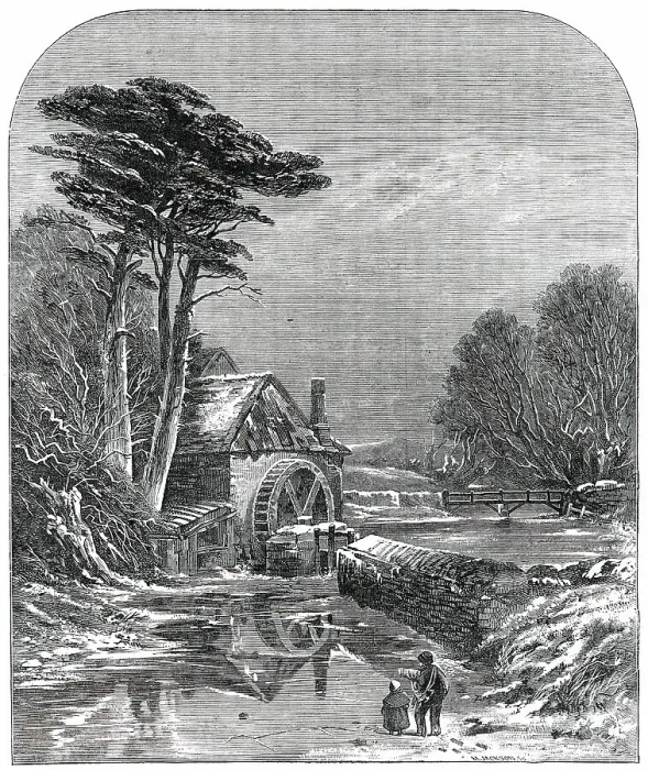 Framed Print : British Institution Exhibition - The Frozen Mill - painted by C. Branwhite, 1850. Creator: M Jackson. British Institution Exhibition - The Frozen Mill - painted by C. Branwhite, 1850. Creator: M Jackson Framed Print : British Institution Exhibition - The Frozen Mill - painted by C. Branwhite, 1850. Creator: M Jackson. British Institution Exhibition - The Frozen Mill - painted by C. Branwhite, 1850. Creator: M Jackson