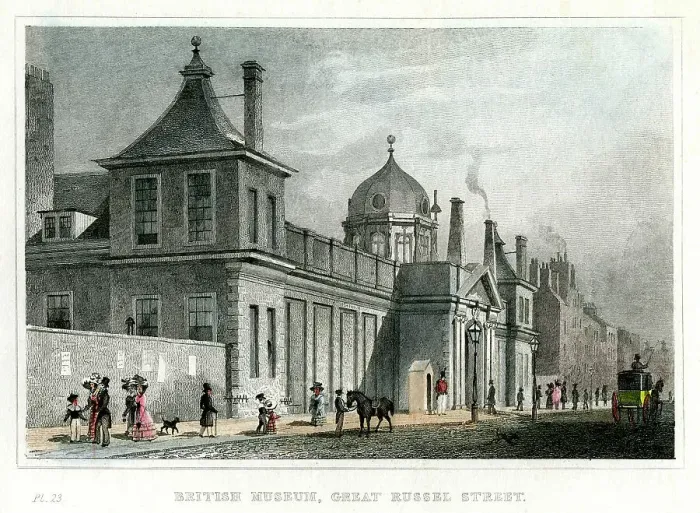 Framed Print : British Museum, Great Russell Street, London, 19th century Framed Print : British Museum, Great Russell Street, London, 19th century