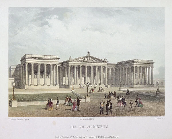 British Museum, Holborn, London, 1854. Artist: Jules Louis Arnout