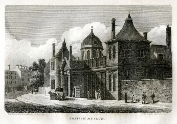 Framed Print : British Museum, London, c1810. Artist: Sands Framed Print : British Museum, London, c1810. Artist: Sands