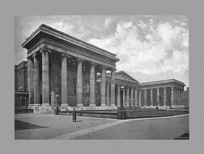 Framed Print : The British Museum, London, c1900. Artist: York & Son Framed Print : The British Museum, London, c1900. Artist: York & Son