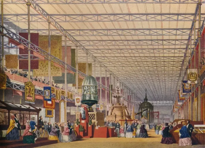 Framed Print : The British Nave at the Great Exhibition of 1851, The Crystal Palace, c1854 Framed Print : The British Nave at the Great Exhibition of 1851, The Crystal Palace, c1854