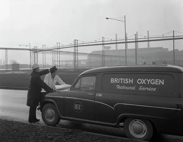 Framed Print : British Oxygen van at the Park Gate Iron and Steel Company, Rotherham, South Yorkshire, 1964 Framed Print : British Oxygen van at the Park Gate Iron and Steel Company, Rotherham, South Yorkshire, 1964