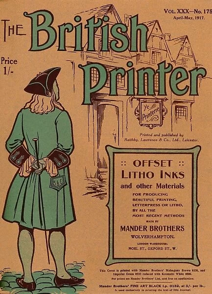 The British Printer Vol. XXX - No. 175 April-May, 1917 cover, 1917. Artist: Mander Brothers