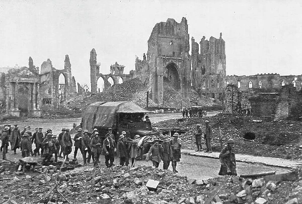The British Push Into Flanders; After the combat of the Menin road... 1917. Creator: Unknown