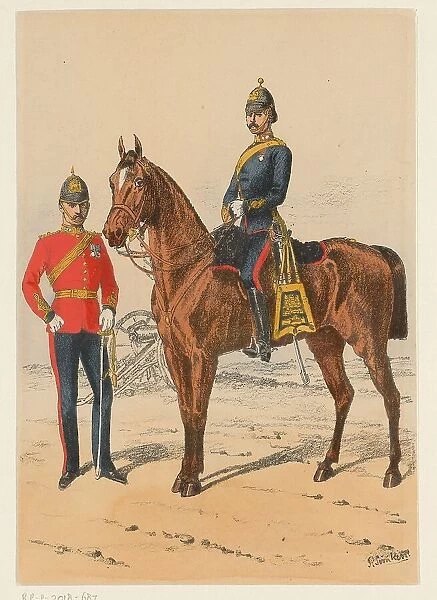 Two British soldiers, 1875-1925. Creator: Richard Simkin