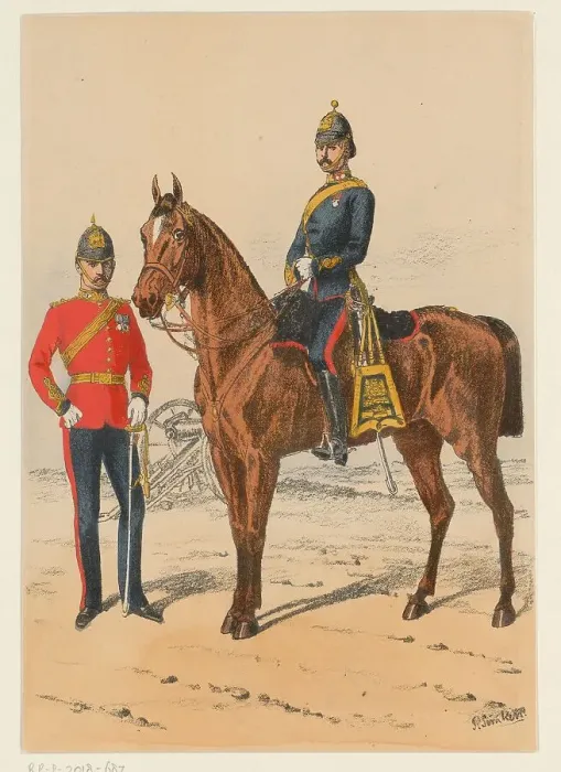 Framed Print : Two British soldiers, 1875-1925. Creator: Richard Simkin Framed Print : Two British soldiers, 1875-1925. Creator: Richard Simkin