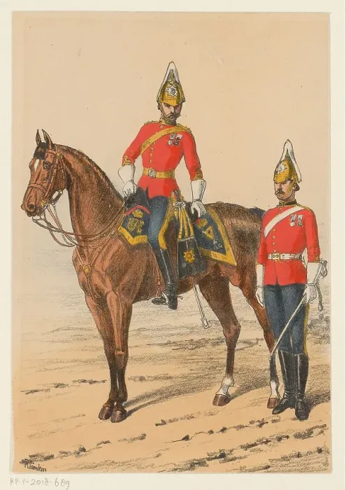 Framed Print : Two British soldiers, 1875-1925. Creator: Richard Simkin