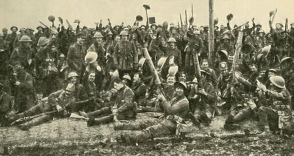 British soldiers after the Battle of St Eloi, Flanders, First World War, 27 March 1916, (c1920)
