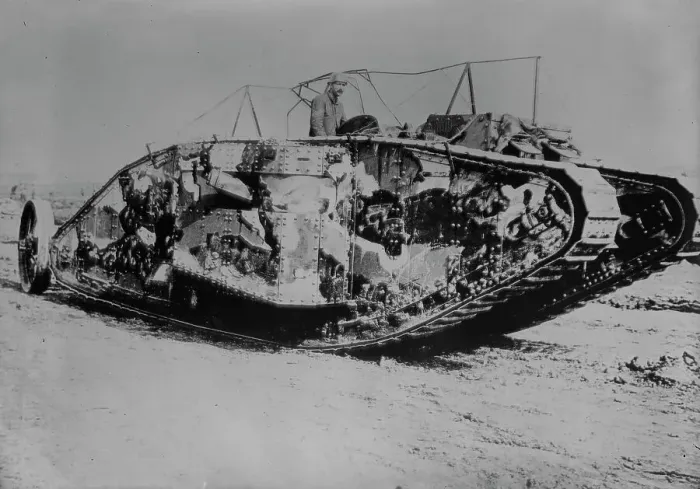 Framed Print : British tank, 15 Sept. 1916. Creator: Bain News Service Framed Print : British tank, 15 Sept. 1916. Creator: Bain News Service