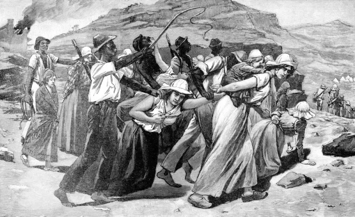 Framed Print : British treatment of Boer women and children, 1900 Framed Print : British treatment of Boer women and children, 1900
