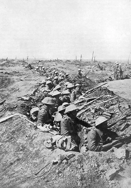 British troops on the Somme Heights, France, First World War, 1914-1918, (c1920)