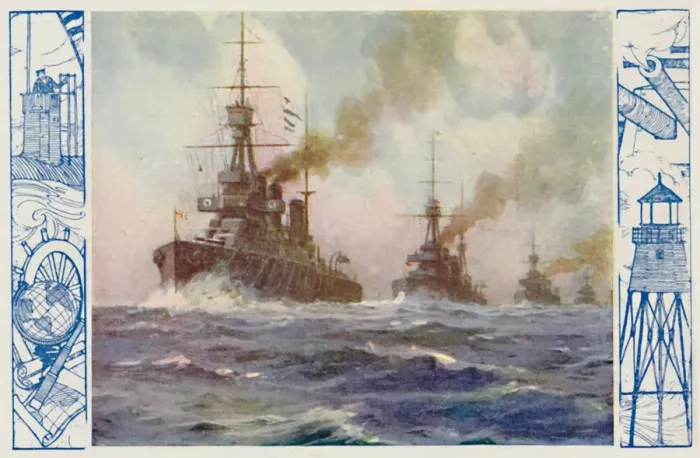 Framed Print : British Warships of To-Day, 1924 Framed Print : British Warships of To-Day, 1924
