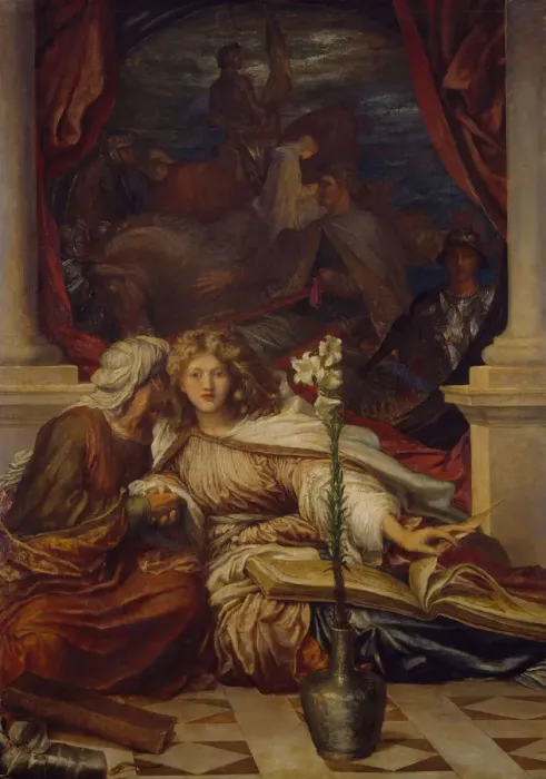 Framed Print : Britomart, 1877-78. Creator: George Frederick Watts Framed Print : Britomart, 1877-78. Creator: George Frederick Watts