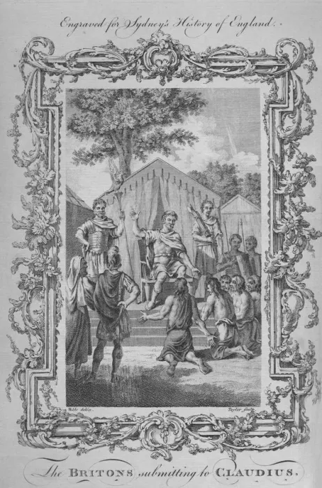 Framed Print : The Britons submitting to Claudius, 1773. Creator: James Taylor Framed Print : The Britons submitting to Claudius, 1773. Creator: James Taylor