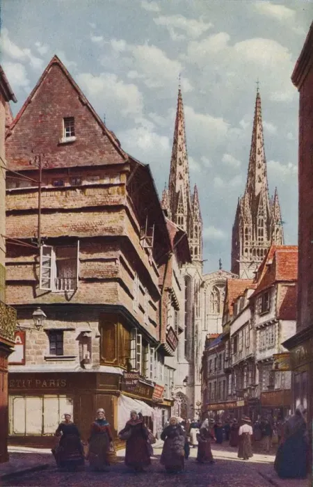 Framed Print : Brittany... c1920. Artist: E. A. Crook Framed Print : Brittany... c1920. Artist: E. A. Crook